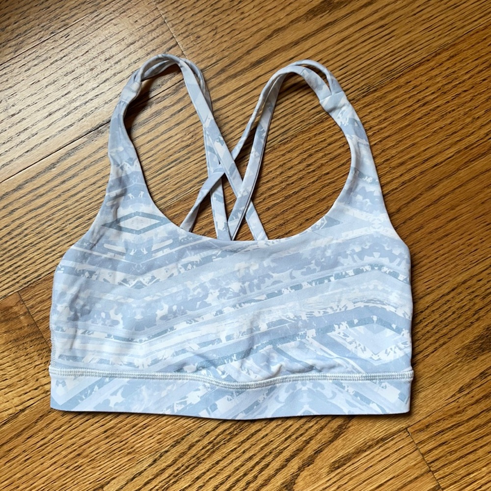 Lululemon light blue sports bra